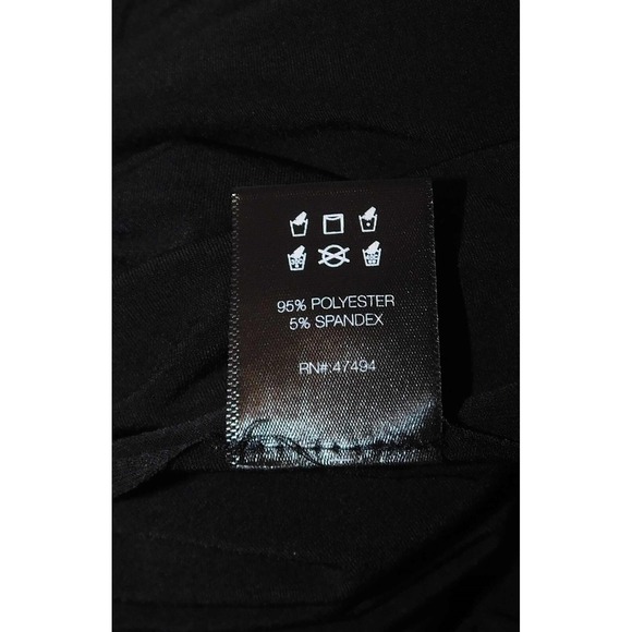 Norma Kamali Black Tiered V-Neck Halter‎ Top 38 / M - Picture 4 of 6